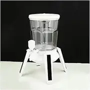 Beverage Containers 3L/101OZ Beer Tower with Tap, Drink Tower with LED Lights and Icicles, Triangular Base Design Beverage Dispenser, Drink Container Gift
