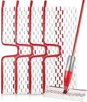 Bixury Pack of 4 Microfibre Mop Pads for Vileda 1-2 Spraymax Spray Mop - Replacement Cover Set, Reusable Cleaning Pads for Hardwood, Laminate, Ceramic Floors