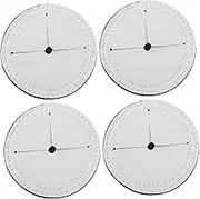 Hoement DIY Sublimation Coasters Set of 4 Eva Coasters for Cups Round Heat Transfer Mats Non-Slip Home Decor