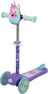 MoVe Mini Go! 3 Wheel Tri Scooter for Kids | Tilt & Turn Scooters with Squishle Pouch Cute Character | Ages 3+ | Adjustable Height Toddler Boys & Girls First Scooter | Three Wheeled Scooter