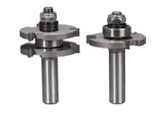 Tongue-Groove Router Bits, 1-7/8" Dia., 1/2" Cutting Depth, 2-Flute Carbide, ...