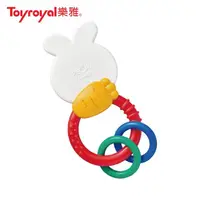 在飛比找momo購物網優惠-【Toyroyal 樂雅】沛醬兔固齒器握環搖鈴