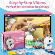 Crochet Kit for Beginners, Unicorn Crochet Kits for Kids and Adults Include Rain
