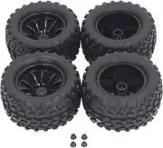 RC Car Tires 12mm Hex 1/10 RC Truck Wheels and Tires for Axial for Hsp for Redcat for Hpi Universal 10 Hole Wheel Hub RC Wheel