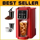 Stylish Stainless Steel Coffee Maker with Removable Tank & Reusable Filter