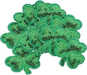 HAWILLOSCH 1 Set Shamrock Embroidered Patches DIY Clothes Stickers for Patrick's Day Durable Appliques for Festive Decoration and Clothing Repair