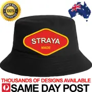 STRAYA VEGEMITE 3 BUCKET HAT - Summer Cool Aussie Meme Funny Bogan 4x4 4WD Sesh