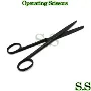 Operating Scissors Straight 6" sharp-blunt Black Coated Surgical Instruments