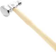Two-Sided Chasing Hammer 10.75" Wooden Handle Steel Head Jewelry Tool