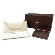 Tom Ford Eyeglasses Sunglasses White Velvet Semi-Hard Case Clean Cloth & Giftbox