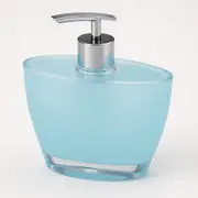 Oval Hand Pump Soap & Lotion Dispenser Empty Bottle in Blue