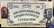 Wooden Ouija Board & Planchette Wood Spirit Board. 11.75”x6”.