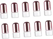 WOFASHPURET 10Pcs Refillable Glass Roller Bottles with Cap Transparent Essential Oil Bottles for Perfume Travel and Daily Use
