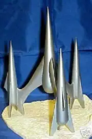 Cosmostrator Spaceship on Venus Desktop Kiln Wood Model Free Shipping Regular