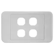 4 Gang Wall Plate Light Switch Wallplate Cover Mech Insert Clipsal Style