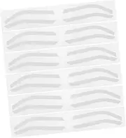 MOTHNUR Design Template Set 24 Pairs of Silicone Shaping Stencils Reusable for Women Organic Release Film