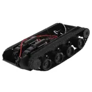 Rc Tank Robot Tank Car Chassis Kit Rubber Track Crawler For 130 Motor Diy3556