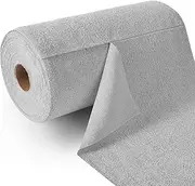 Fantasticlean Tear-Away Paperless Paper Towels Roll- 50 Pack, 12x12'' Reuseable Washable for House Cleaning (Gray)