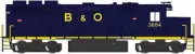 Bachmann 66308 HO Scale B&O Emd Gp40 #3684