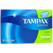 Tampax Flushable Super Tampons10 ct, Box