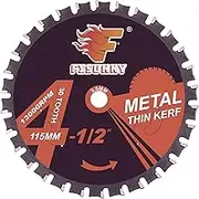 FISUNNY 4-1/2" (115mm)-30T, Metal Working Circular Saw Blade, Arbor 3/8"(9.5mm), Use on All Brand 9.5mm Arbor Cordless Saw, Metal, Steel Iron Bar, Sheet, Angle Cutting