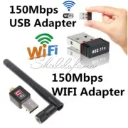 Mini 150Mbps USB 2.0 802.11N/G/B WiFi Antenna LAN Card Adapter Wireless Network