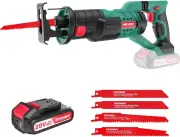 HYCHIKA Reciprocating Saw, 18V Cordless Electric Saw with Battery, Variable Spee