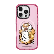 iPhone 16 Pro Impact Case MagSafe Compatible Fat And Happy by Bu2ma