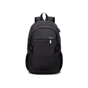Canvas Bag Backpack Sports Riding Backpack Student Bag Outdoor Camping Business Bag BLACK COLOR
