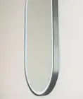 Remer LED Bathroom Mirror with Demister Gatsby Gun Metal Frame 900mm x 4500mm G4