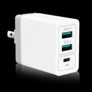 High Security Premium 3Port PD QC 3.0 Charger for Samsung Galaxy Note 8 SM-N950U