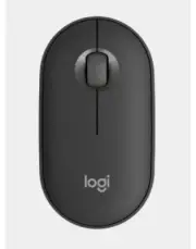 Logitech Pebble M350S Wireless Optical Mouse Graphite 1000 dpi Bluetooth Low En