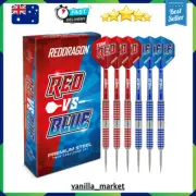 RED DRAGON Team Red V Team Blue Tungsten Professional Darts Set with Flights AU