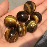 2.2LB Natural Tiger's eye Jasper Quartz Sphere Crystal Ball Rock Healing 45PCS+