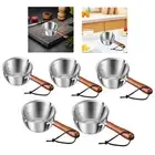 Hot Oil Small Pot Mini Frying Pan Practical Nonstick Egg Skillet Warmer Pot for