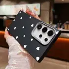 Heart For Samsung A25 A16 A35 A52 A14 A55 A54 S24 FE Silicone Leather Case Cover