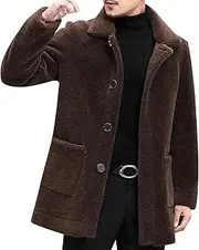 [Generic] Fall Casual Jacket Men's Lapel Short Lamb Wool Padded Warm Coat