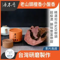 在飛比找momo購物網優惠-【原木香】東非老山頭檀香小盤香_48片/盒_精選重油樹頭料製