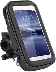 Bike Phone Mount Case,Universal 360° Rotation Waterproof Bicycle Bike Motorcycle Handlebar Mount Holder Case for Mobile Phone