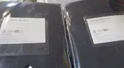 2 West Elm European Flax Linen Curtains drapes panels 48 108 black New