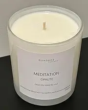 Crystal Infused Pure Soy Wax Candle 950g - 80 Hour Burn Time - Opalite (Australian Florals & Honey)