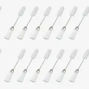 DualClean Mini Brush Set: 12Pcs for Sewing Machines, Cars, Computers & More - Pe
