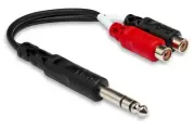 Hosa Stereo Breakout, 1/4 in TRS to Dual RCAF YPR-102