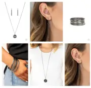PAPARAZZI/Dauntless Diva + Circlet Circus/Necklace + Earrings + Bracelet/NEW!!