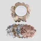 Washable Insulation Coasters Lotus-Shaped Cup Mat Nordic Style Table Mat