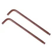 8mm Ball End Hex Key Wrench, L Shaped Long Arm S2 Steel Repairing Tool 2 Pcs