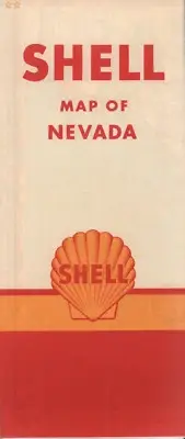 1960 Shell Road Map: Nevada NOS