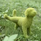 Artificial Grass Dog Shape Diy No Need Watering Turf Grass Resin