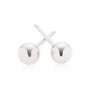 9ct White Gold 4mm Ball Stud Earrings