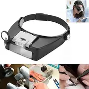 Headband Magnifier Led Light Head Lamp Magnifying Glass Jeweler Loupe With Led Lights 1.5X/3X/8.5X/10X